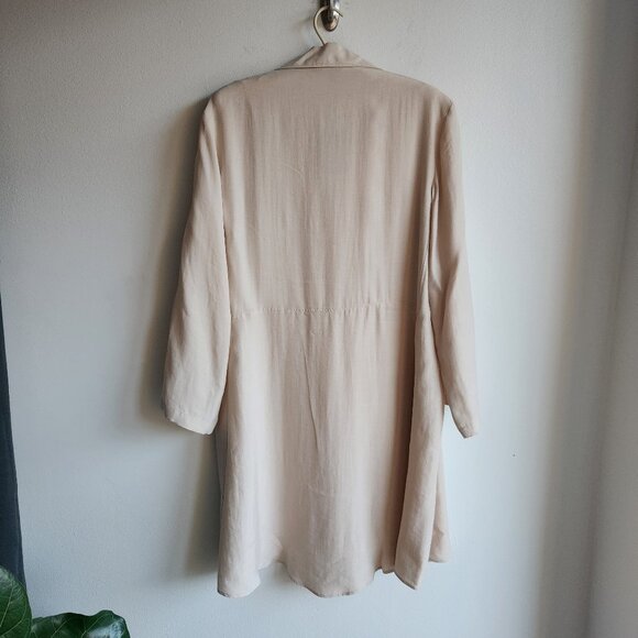 *NWT* Massimo Dutti Sand Polo Collar Dress - Sz M - Picture 8 of 13